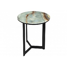 Журнальный стол Роб D-450 45х50 мрамор голубой