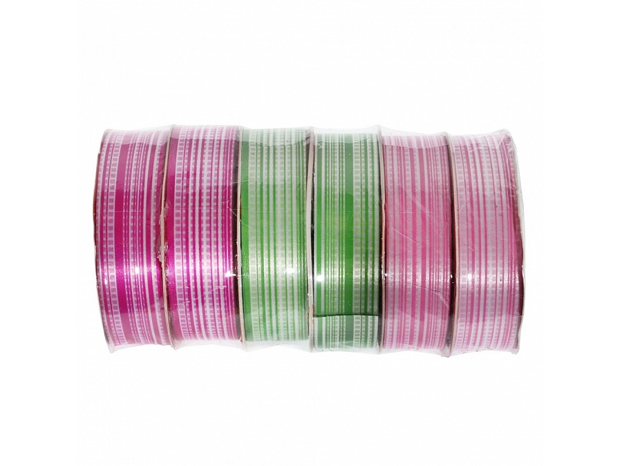 Лента для упаковки, набор из 6-ти шт L180 W2 H0,1 см