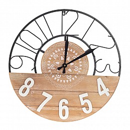 Часы настенные декоративные, L60 W4 H60 см, (1xАА не прилаг.)