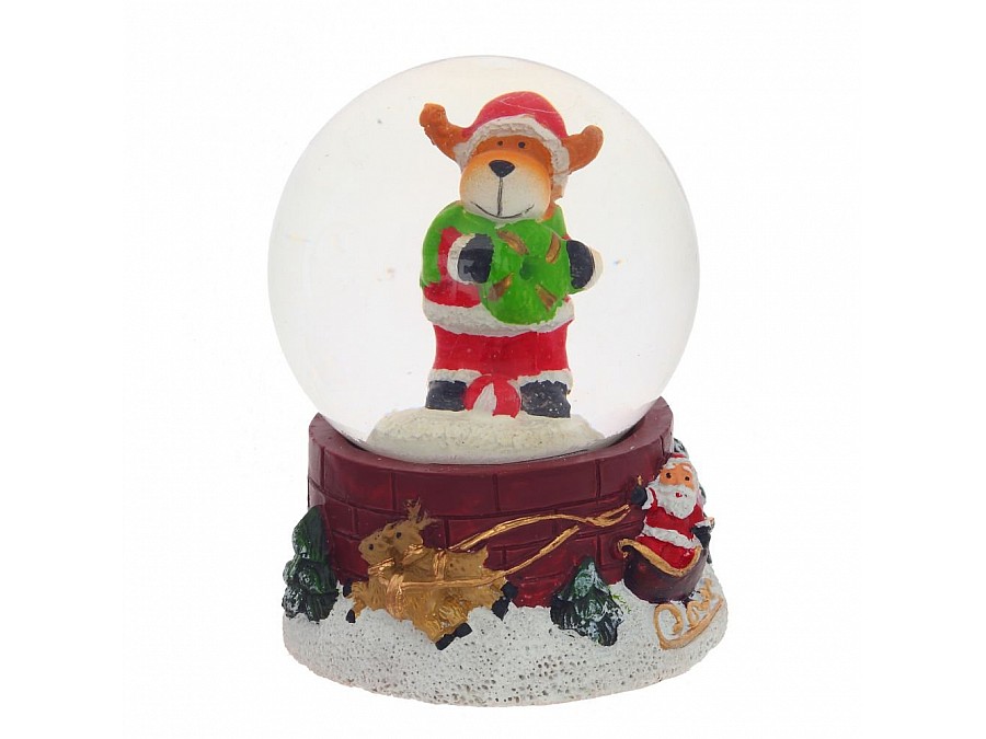 Фигурка декоративная в стекл. шаре 