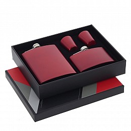 Набор из 4 предм: фляжка 240 мл, фляжка 90 мл, 2 стопки 30 мл, L21 W17 H4,2 см