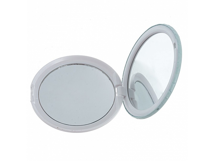Зеркало карманное, L7 W7 H1 см, 6в.