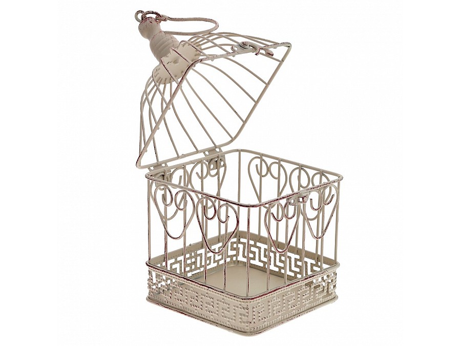 Клетка декоративная, L14 W14 H28 см