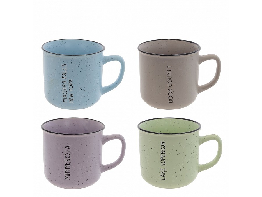 Кружка (кратность 6 шт), 400 мл, L13 W10 H9 см, 5в., (сорт 1,2)