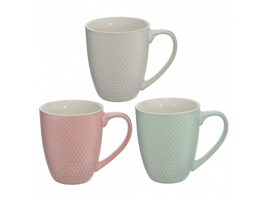 Кружка (кратность 6 шт), 400 мл, L12,5 W9 H10,5 см, 3в., (сорт 1,2)