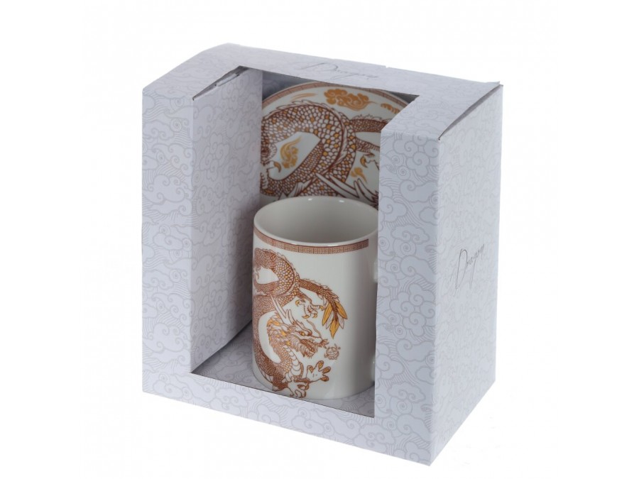 Кружка с тарелкой, 500 мл, L20 W20 H13 см