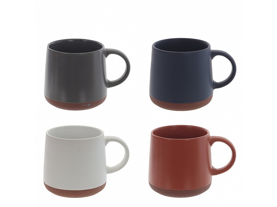 Кружка (кратность 6 шт), 400 мл, L12,5 W10 H9 см, 4в., (сорт 1,2)