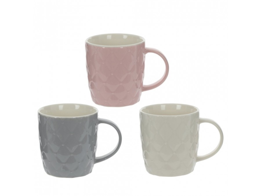 Кружка (кратность 6 шт), 340 мл, L12,5 W9 H9,5 см, 3в., (сорт 1,2)