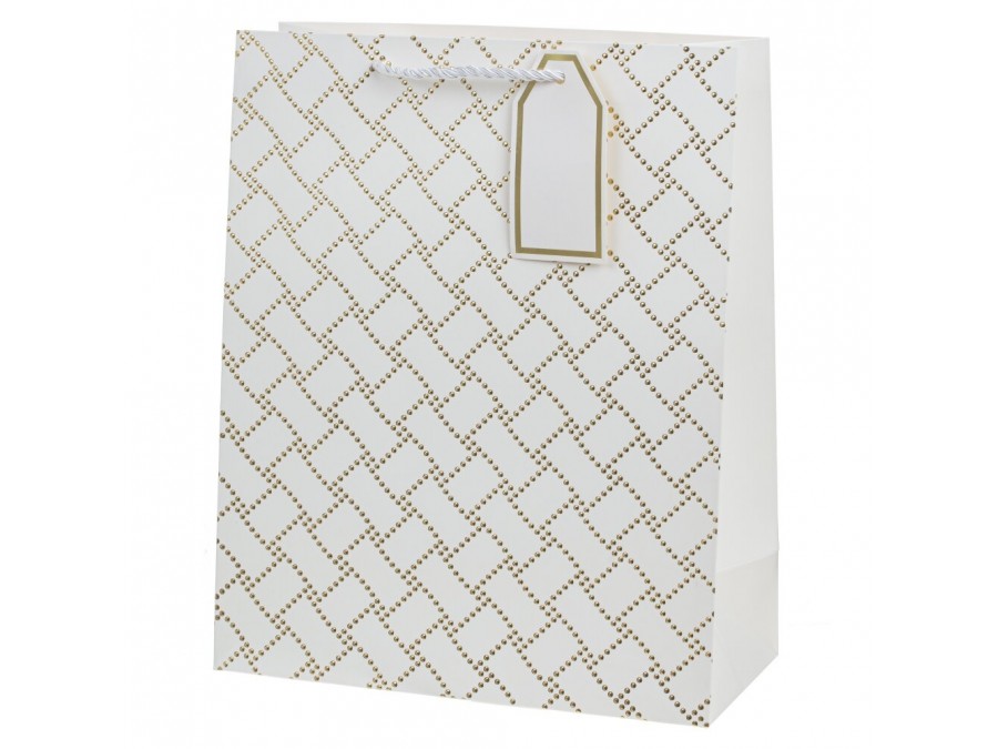 Пакет подарочный (бумага, плотность 210г/м2, блок 12шт), L26 W12 H32 см, 3в.