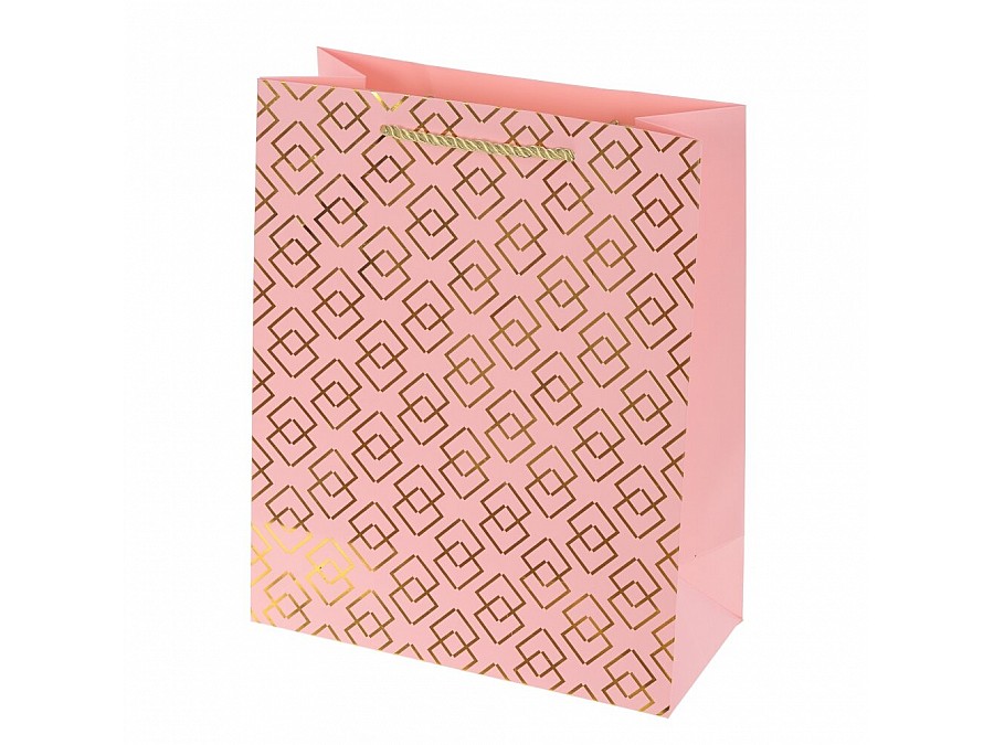 Пакет подарочный (бумага, плотность 210г/м2, блок микс 12шт), L26 W12 H32 см, 4в.
