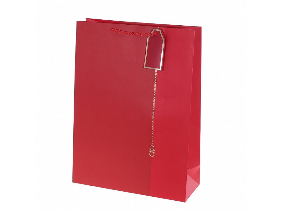 Пакет подарочный (бумага, плотность 210г/м2, блок 12шт), L31 W12 H42 см, 4в.