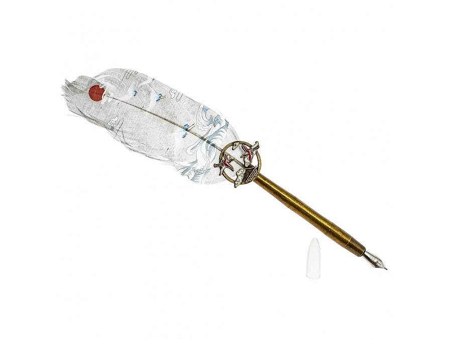 Набор подарочный: ручка перьевая, чернилы (5 цветов), чернильница, L11 W4 H26 см