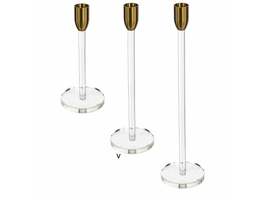 Подсвечник, L8 W8 H26 см