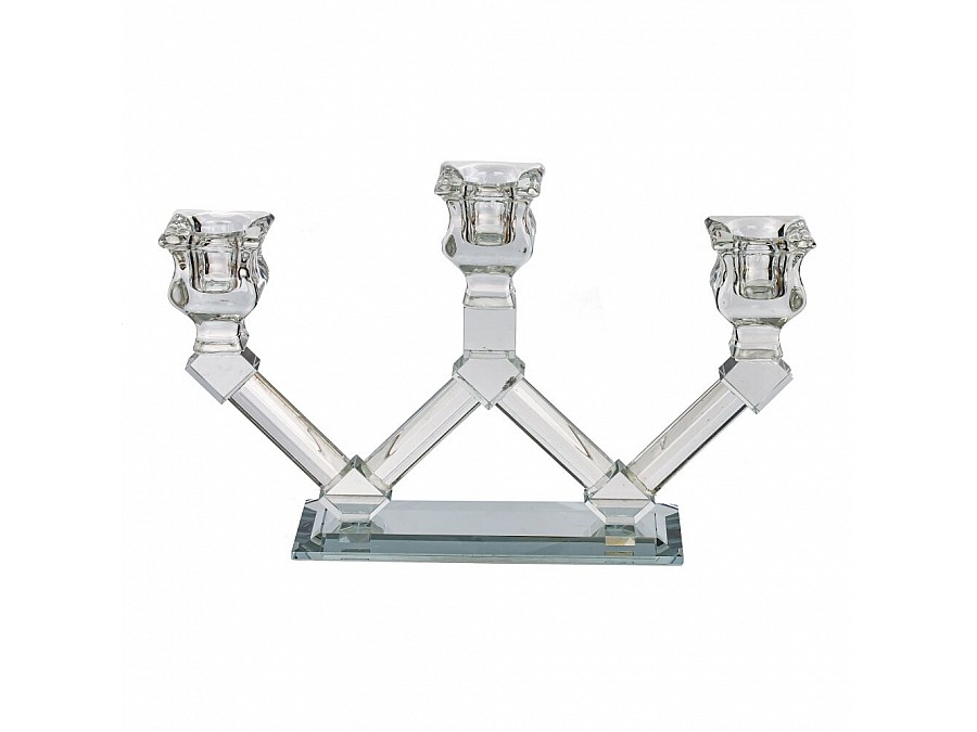 Подсвечник для 3-х свечей, L24 W6 H14,5 см