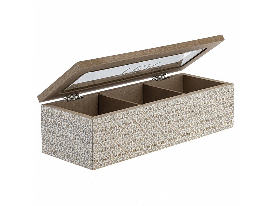 Шкатулка для чайных пакетиков, L24 W9 H7 см