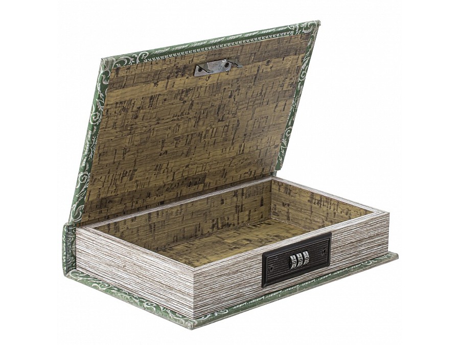 Шкатулка-книга с кодовым замком, L16 W5 H24 см