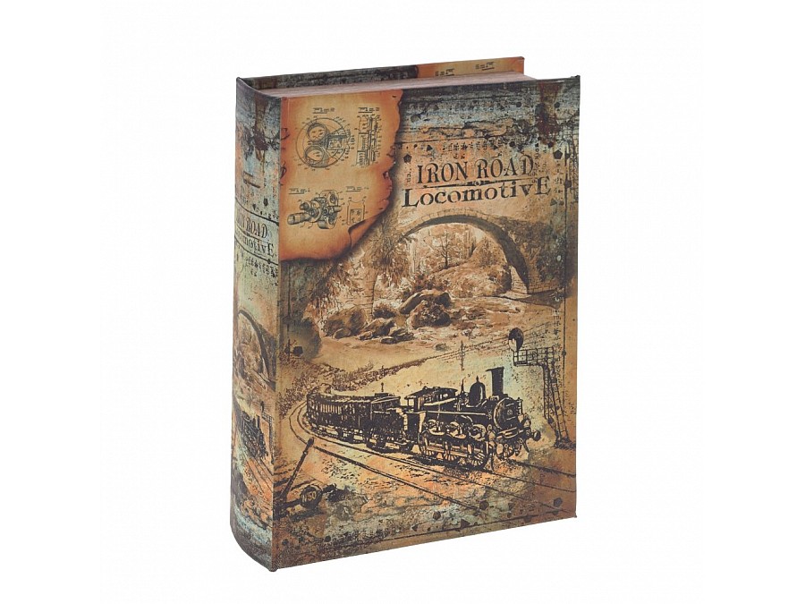 Шкатулка-книга с кодовым замком, L18 W7 H27 см