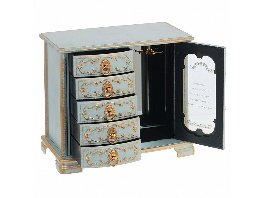 Шкатулка для украшений музыкальная, L21 W12 H19 см