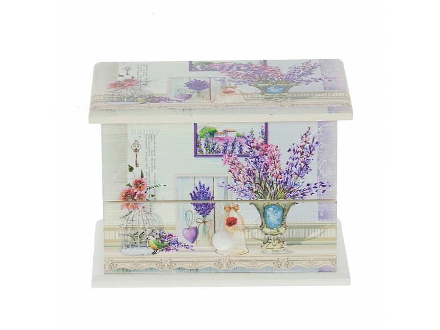 Шкатулка для украшений музыкальная, L13 W9,5 H9,5 см