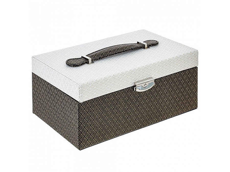 Шкатулка для украшений с дорожным футляром, L24 W15 H11 см