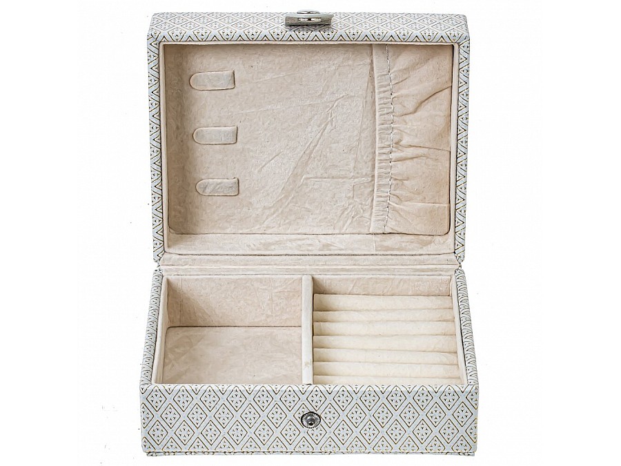 Шкатулка для украшений с дорожным футляром, L24 W15 H11 см