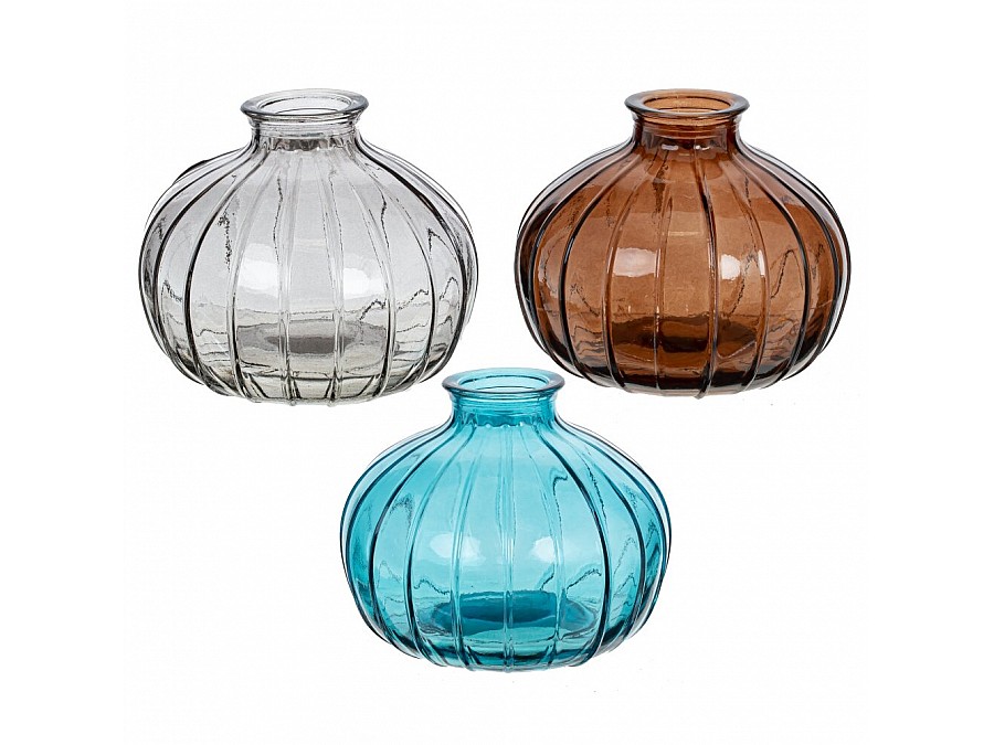 Ваза, L10 W10 H9 см, 3в.