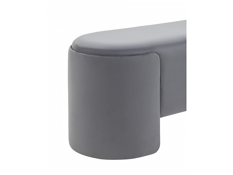 Банкетка Taks велюр серый