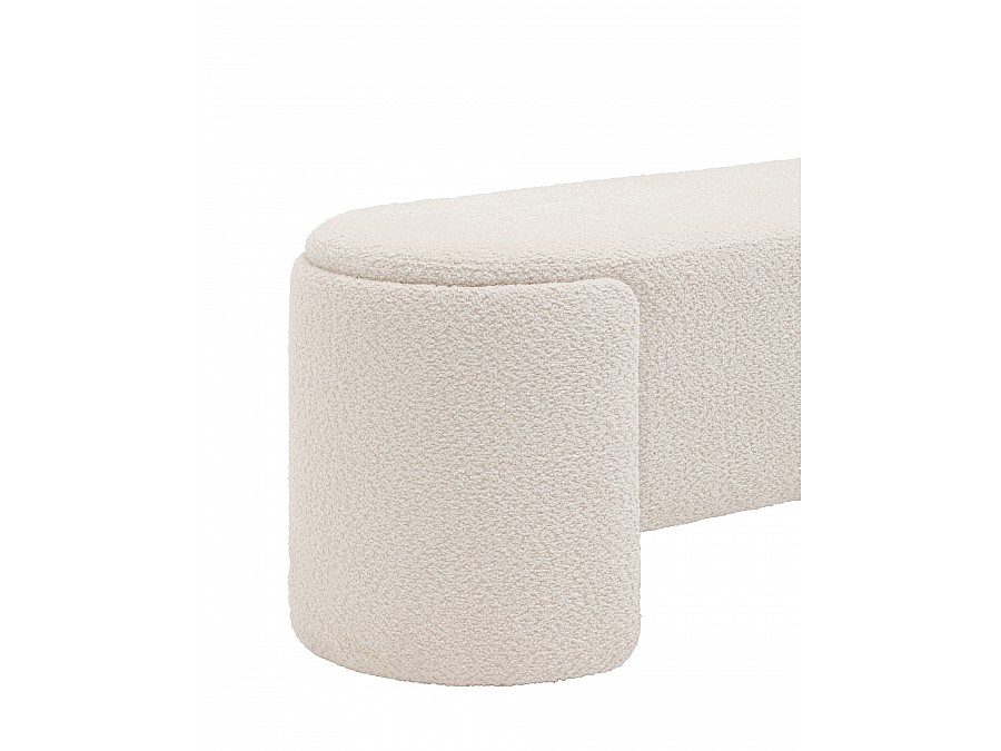 Банкетка Taks букле белый