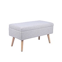 Банкетка Сторми с ящиком бежевый