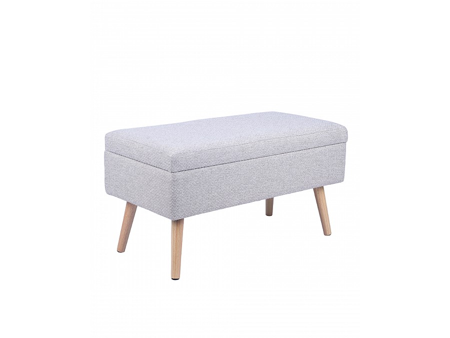 Банкетка Сторми с ящиком бежевый