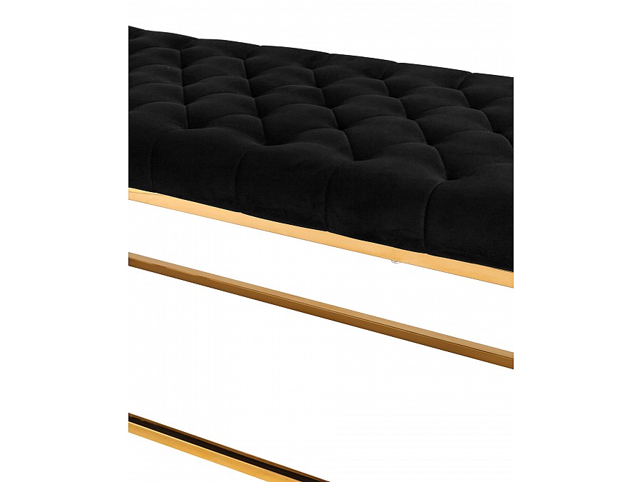 Банкетка ИНСИГНИЯ черная велюр