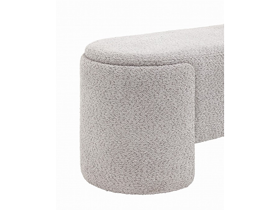 Банкетка Taks букле светло-серый