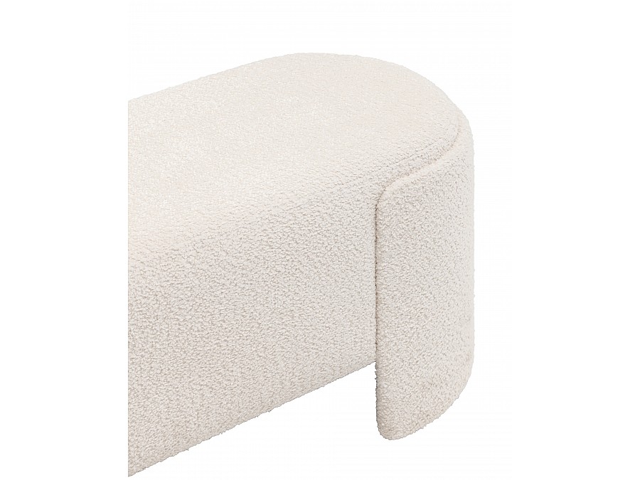 Банкетка Taks букле белый