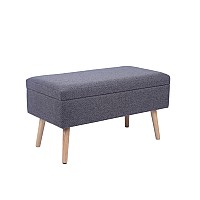 Банкетка Сторми с ящиком темно-серый