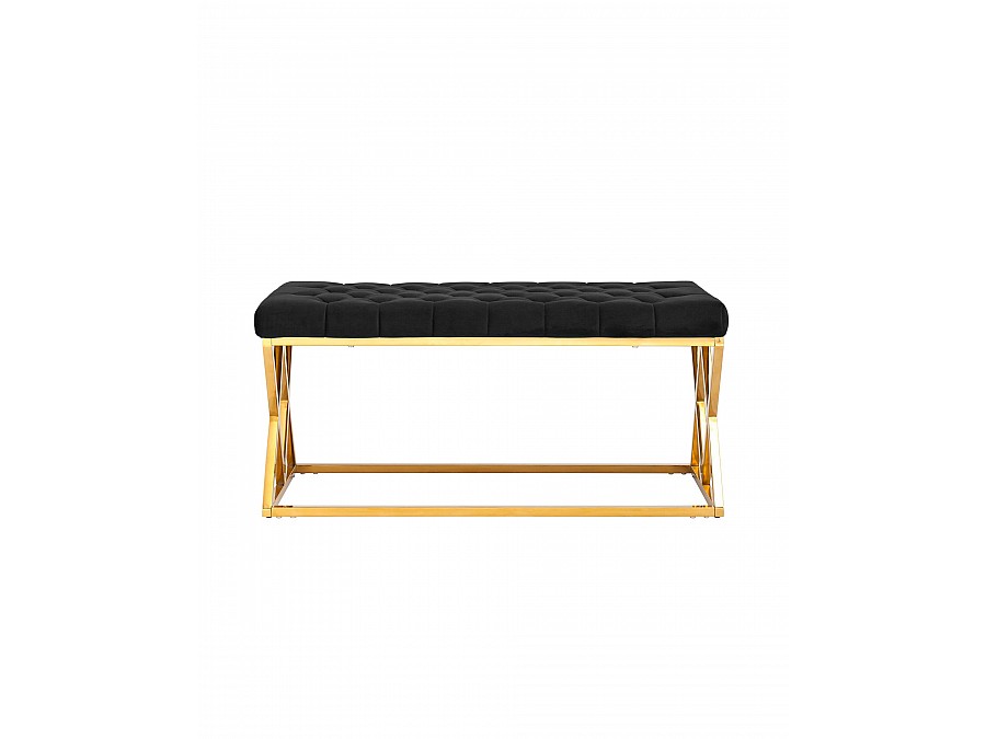 Банкетка ИНСИГНИЯ черная велюр