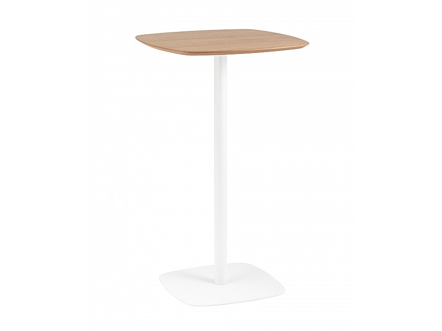 Стол барный Form 60*60 светлое дерево/белый