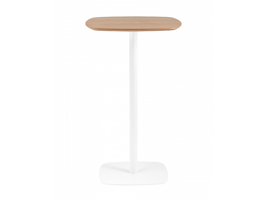 Стол барный Form 60*60 светлое дерево/белый