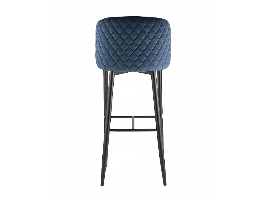 Стул барный Оскар велюр сине-зеленый