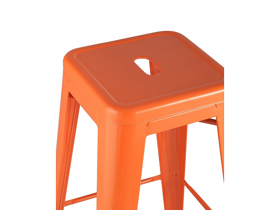 Стул барный TOLIX оранжевый глянцевый