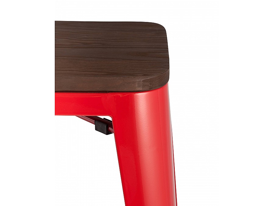 Стул барный TOLIX WOOD красный глянцевый