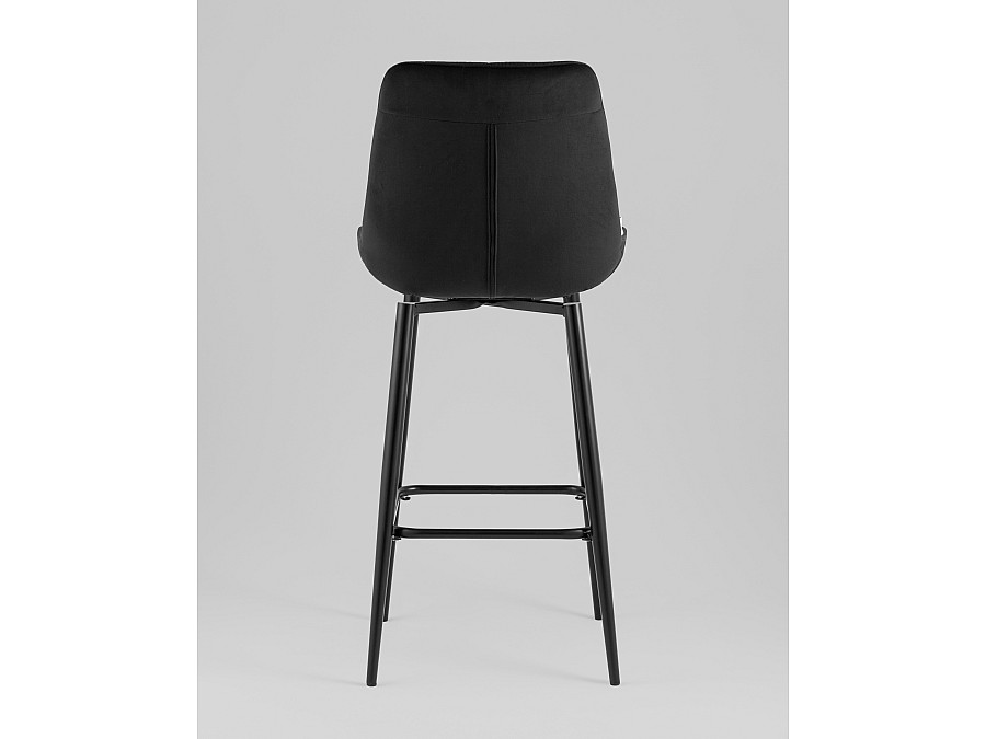 Стул барный Флекс с поворотным механизмом велюр черный