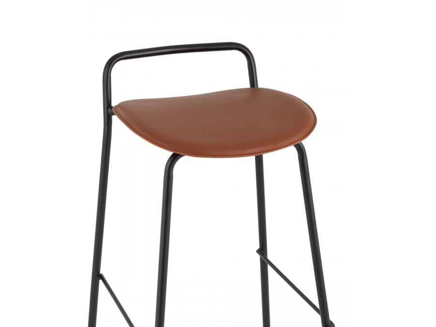 Стул барный Mantis экокожа коричневый