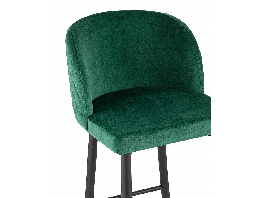 Стул барный Оскар велюр изумрудный