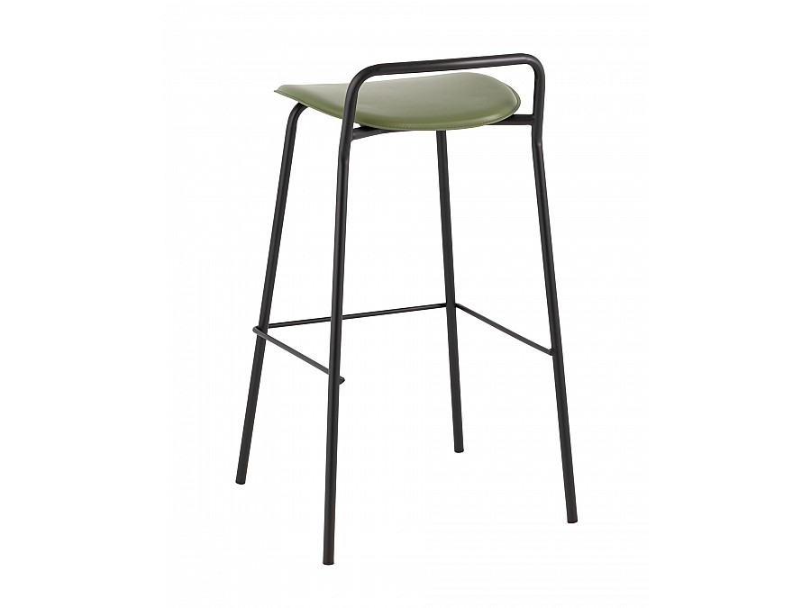 Стул барный Mantis экокожа зеленый