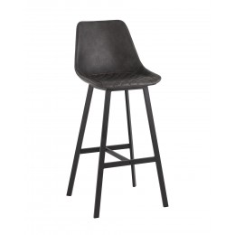 Стул барный TEXAS экокожа серый