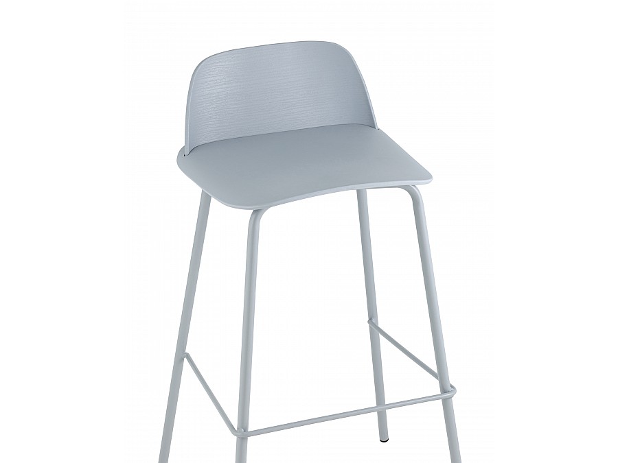 Стул барный Mist серо-голубой