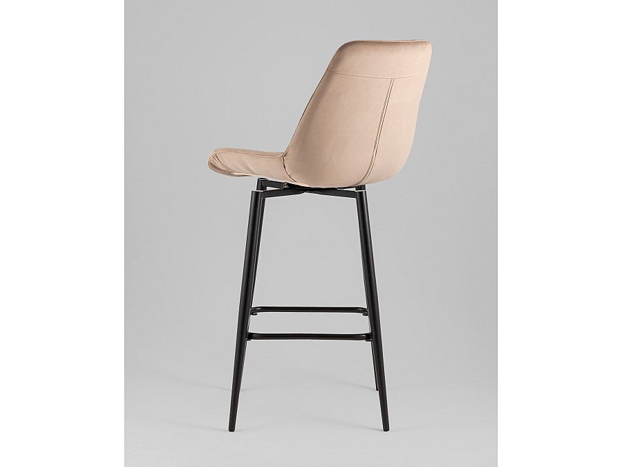 Стул барный Флекс с поворотным механизмом велюр капучино