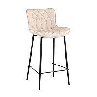 Стул барный Vault экокожа светло-серый