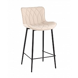 Стул барный Vault экокожа светло-серый