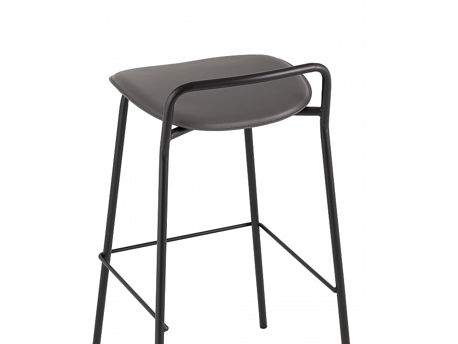 Стул барный Mantis экокожа темно-серый